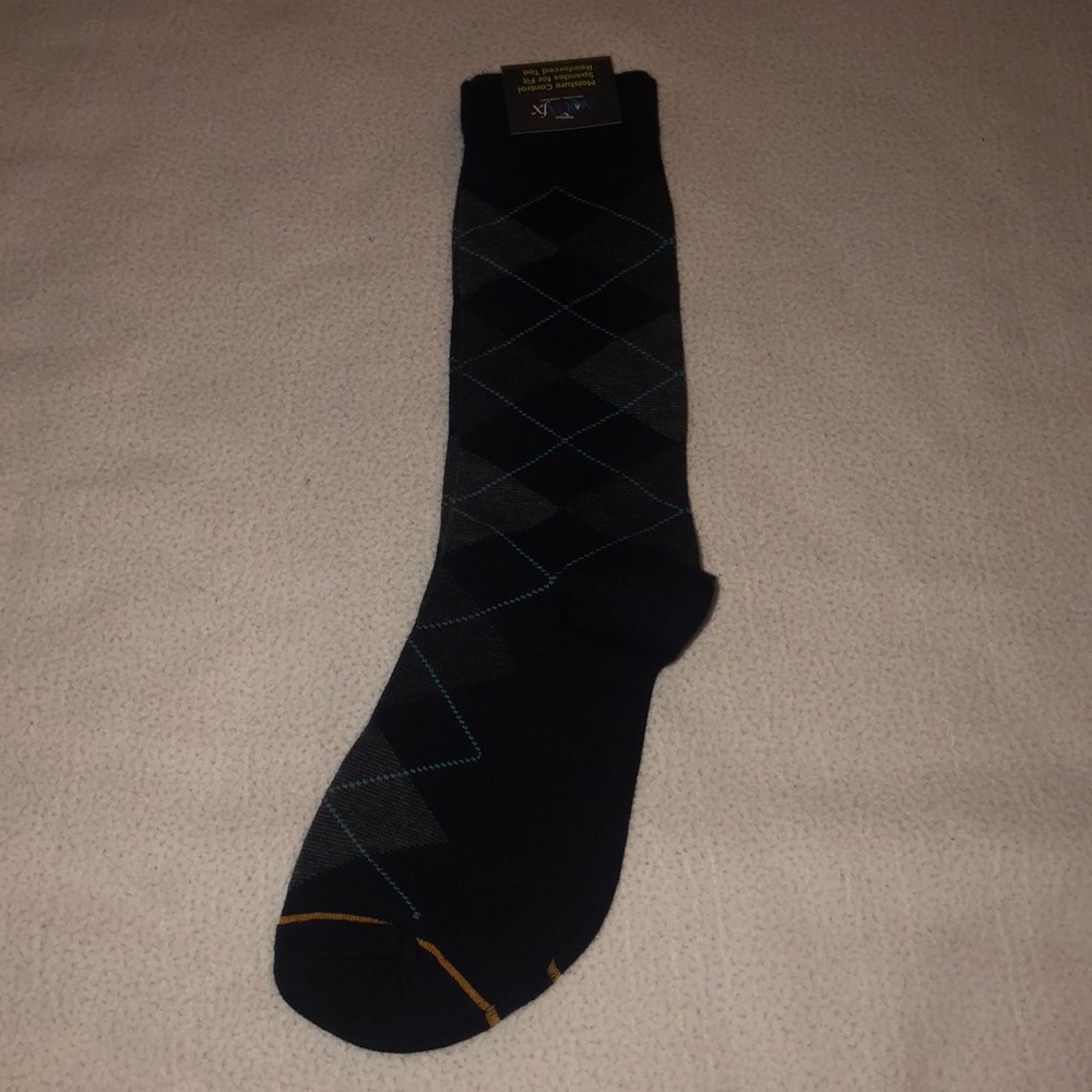 Signature gold by gold toe aqua fx argyle socks